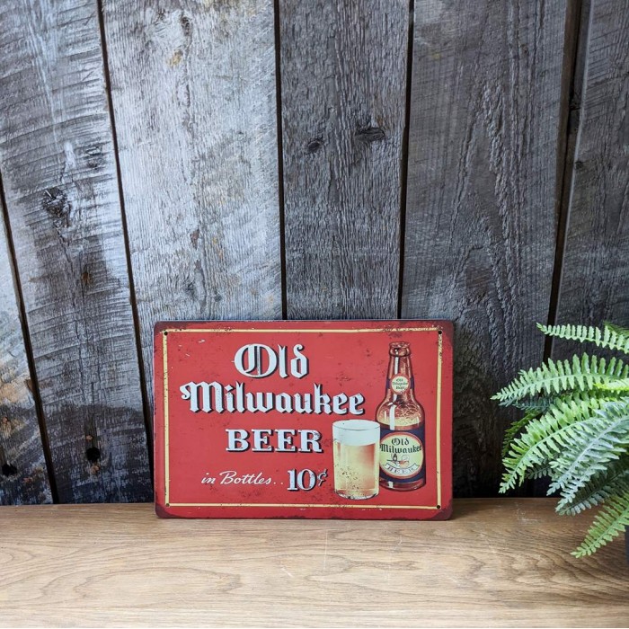 Affiche plaque murale Old Milwaukee
